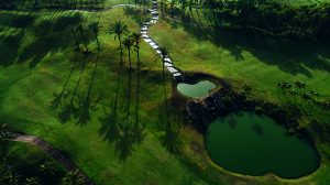 Imagen aérea de Abama Golf.