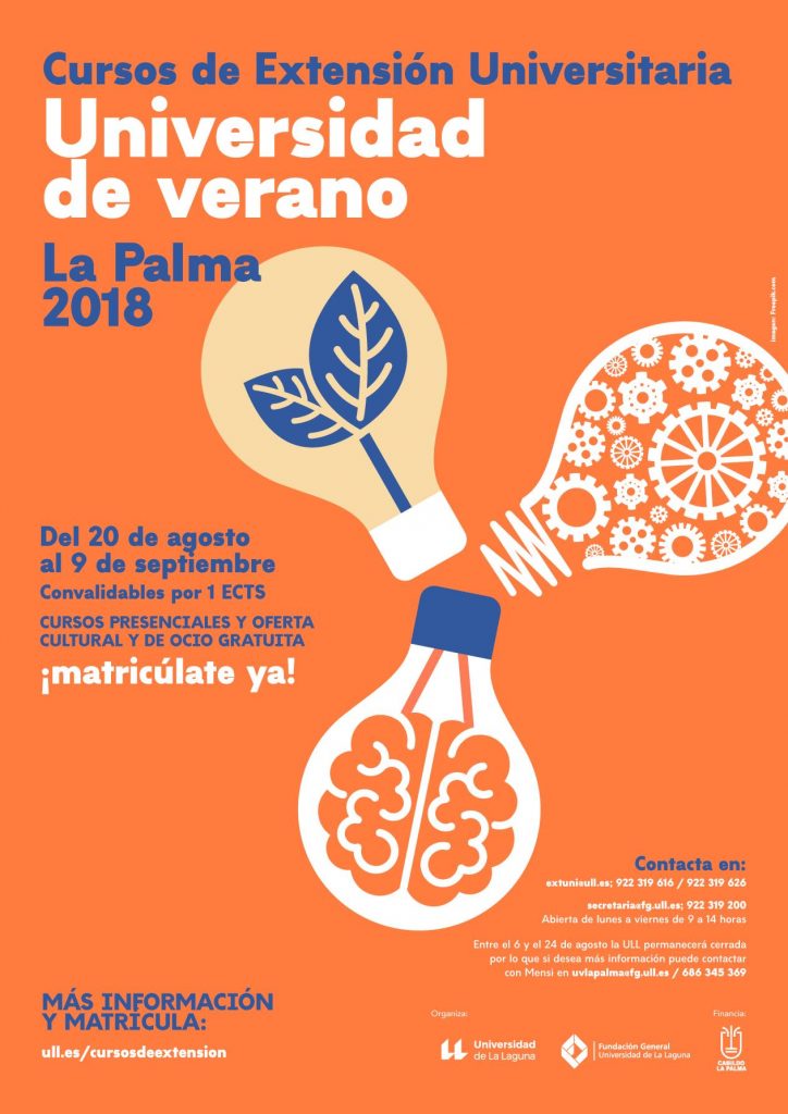 Cartel Universidad de Verano de La Palma 2018